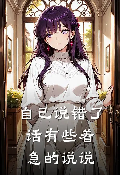 自己说错了话有些着急的说说