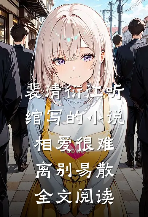 裴清衍江听绾写的小说相爱很难离别易散全文阅读